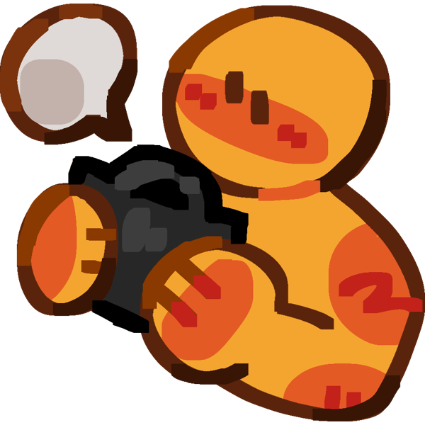 image is a yellow person holding a black AAC device. The device has an empty speech bubbly above it.